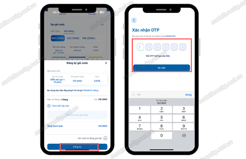 Cách đăng ký gói MM 100K Mobifone đơn giản