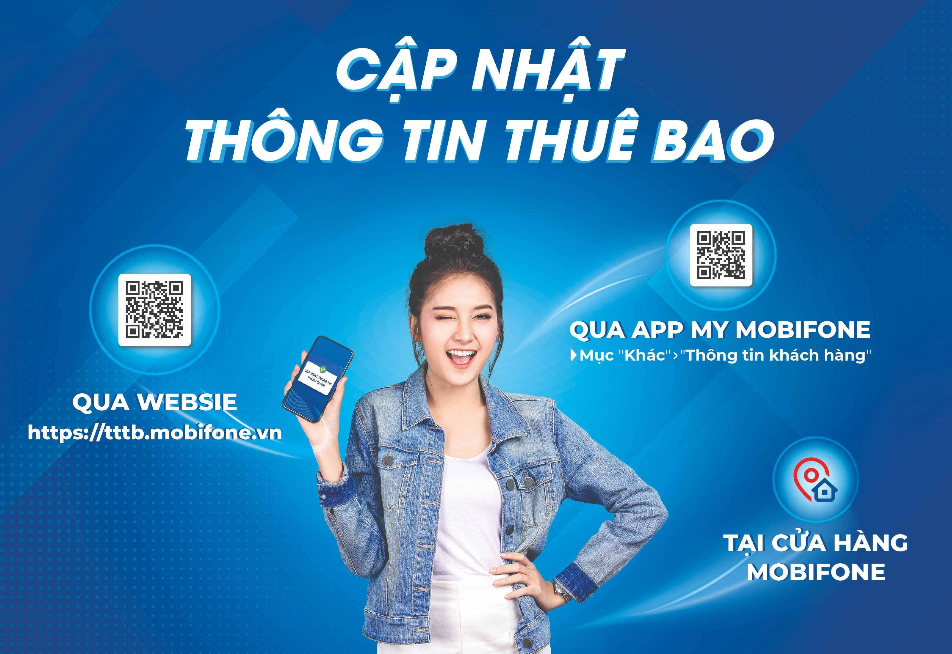 Cập nhật và chuẩn hóa thông tin thuê bao MobiFone