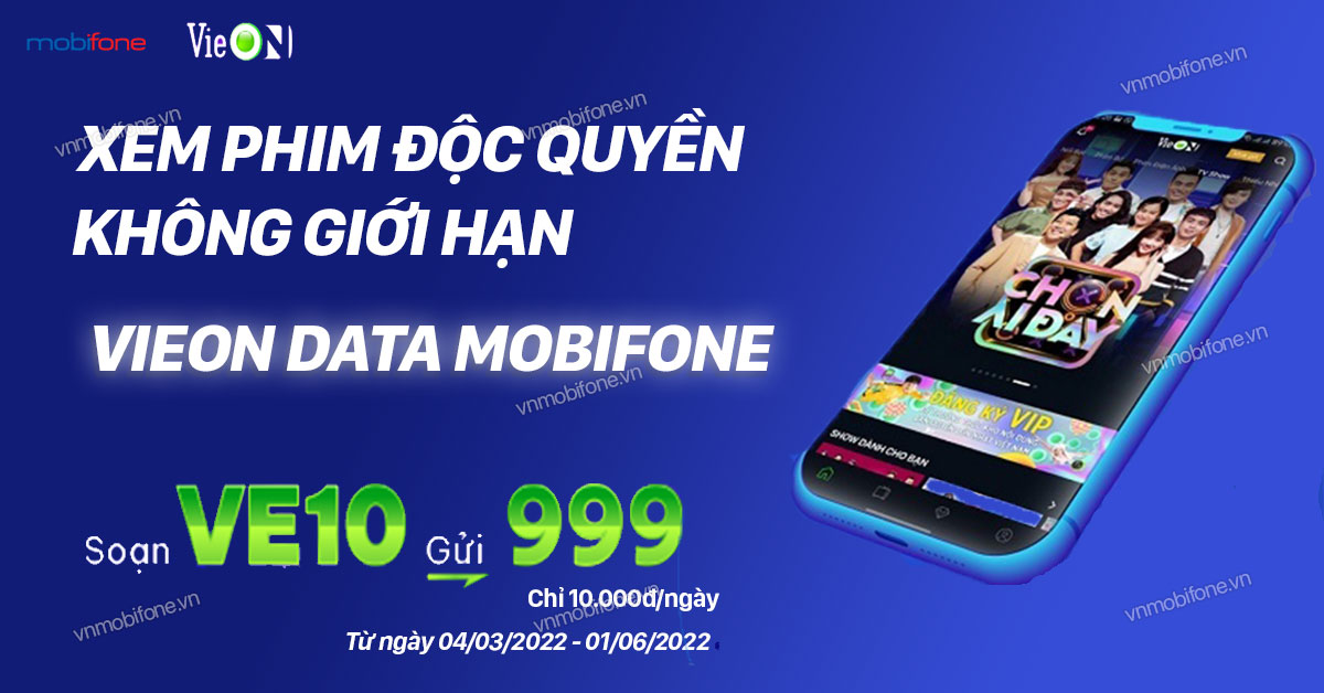 Quyền lợi và ưu đãi khi đăng ký gói VieON Mobifone