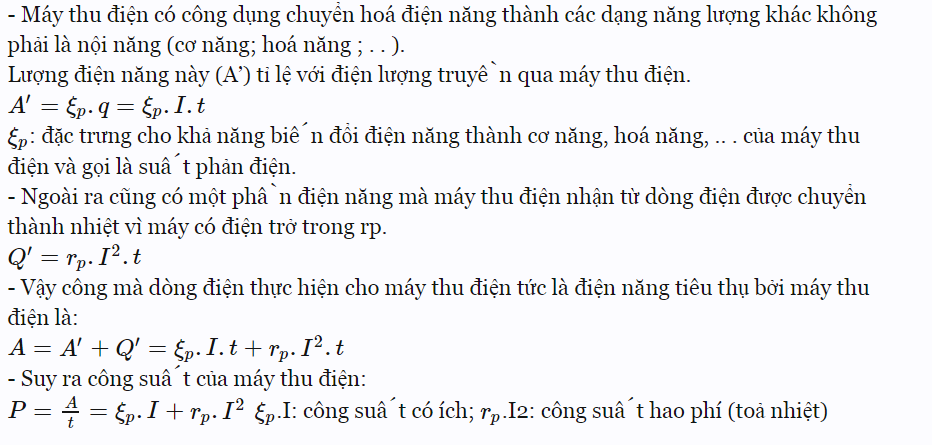 Các dạng công thức tính công suất thường gặp