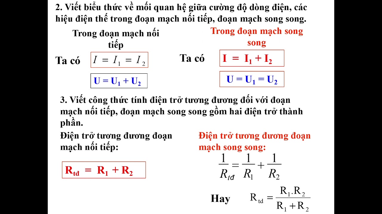 Công thức mạch song song và ứng dụng trong thực tế