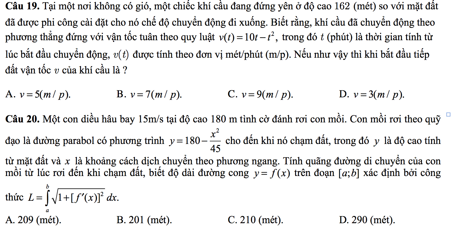 Công thức tính chiều dài quỹ đạo cho các đường cong phức tạp