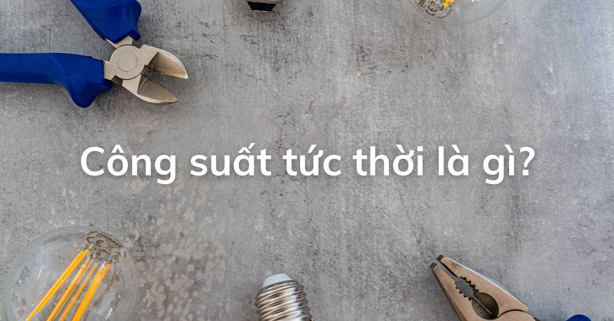 Công thức tính công suất tức thời