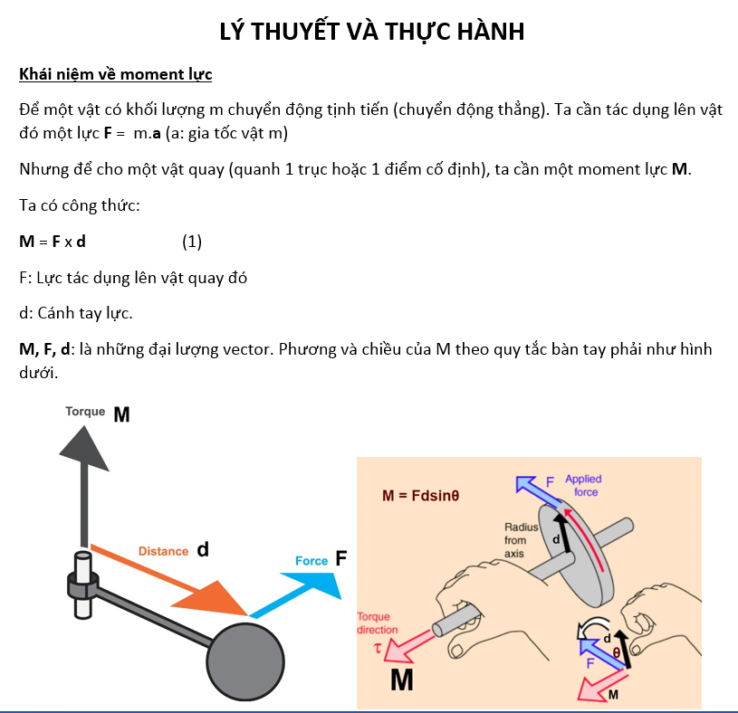 Khái niệm và đặc điểm của momen ngẫu lực trong vật lý