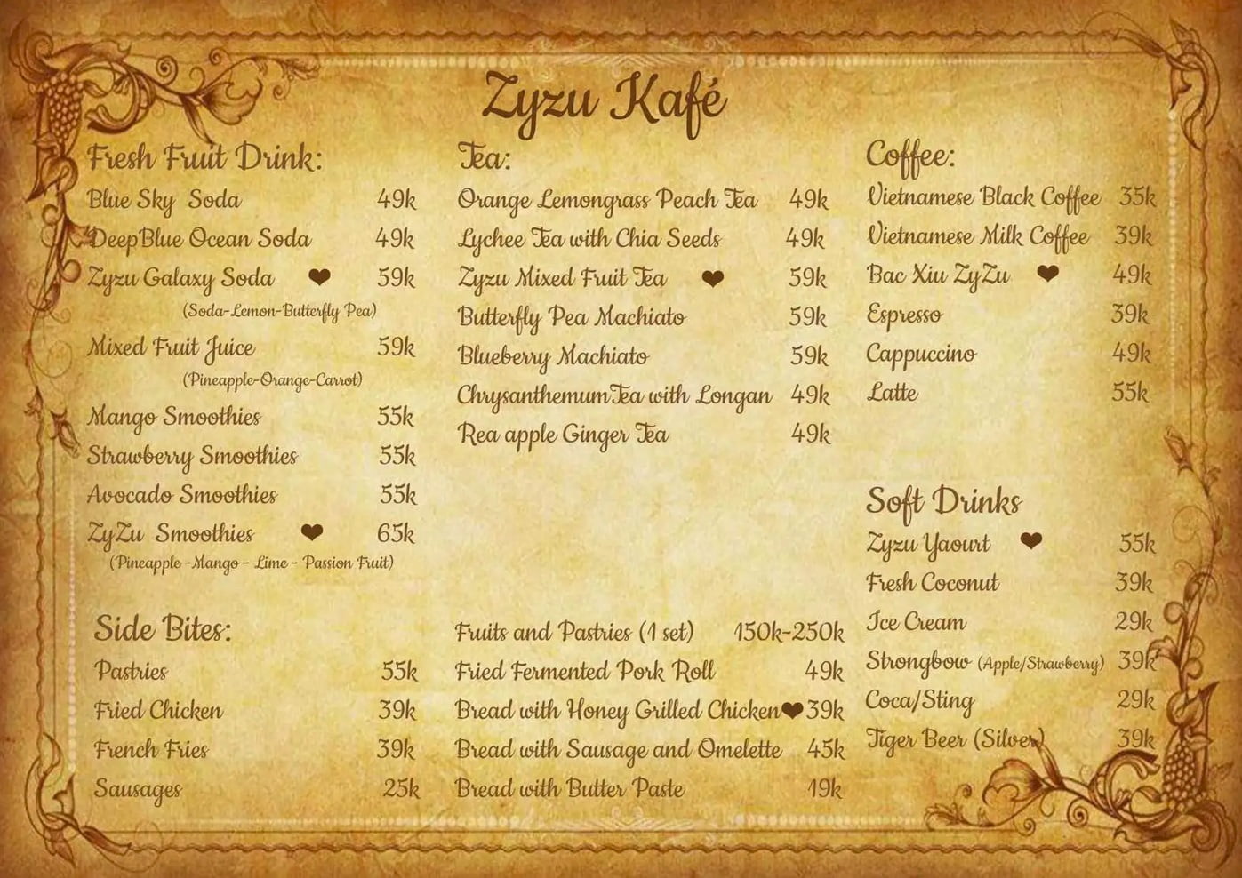 Top 8: Zyzu Kafé