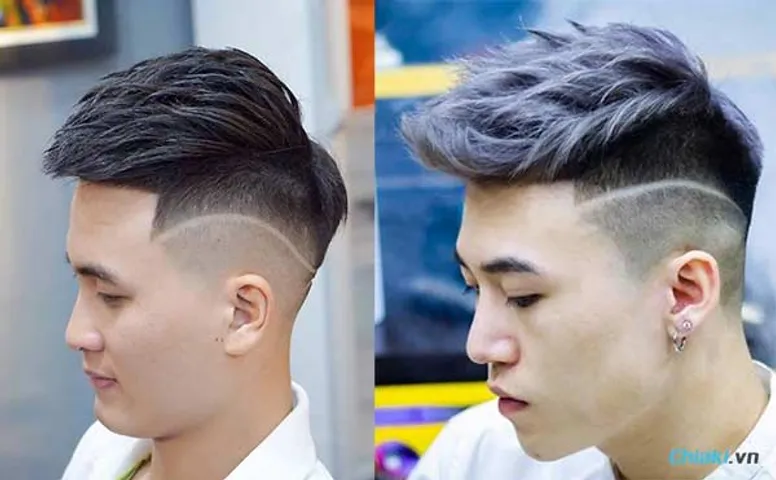 các kiểu tóc kẻ trendy cho giới trẻ.