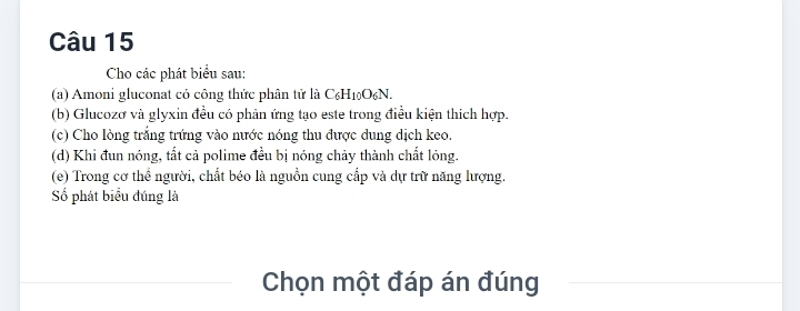 Amoni gluconat công thức và cấu tạo phân tử