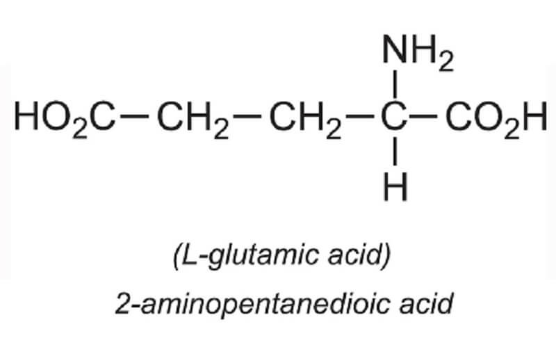 Công thức axit glutamic và cấu tạo phân tử