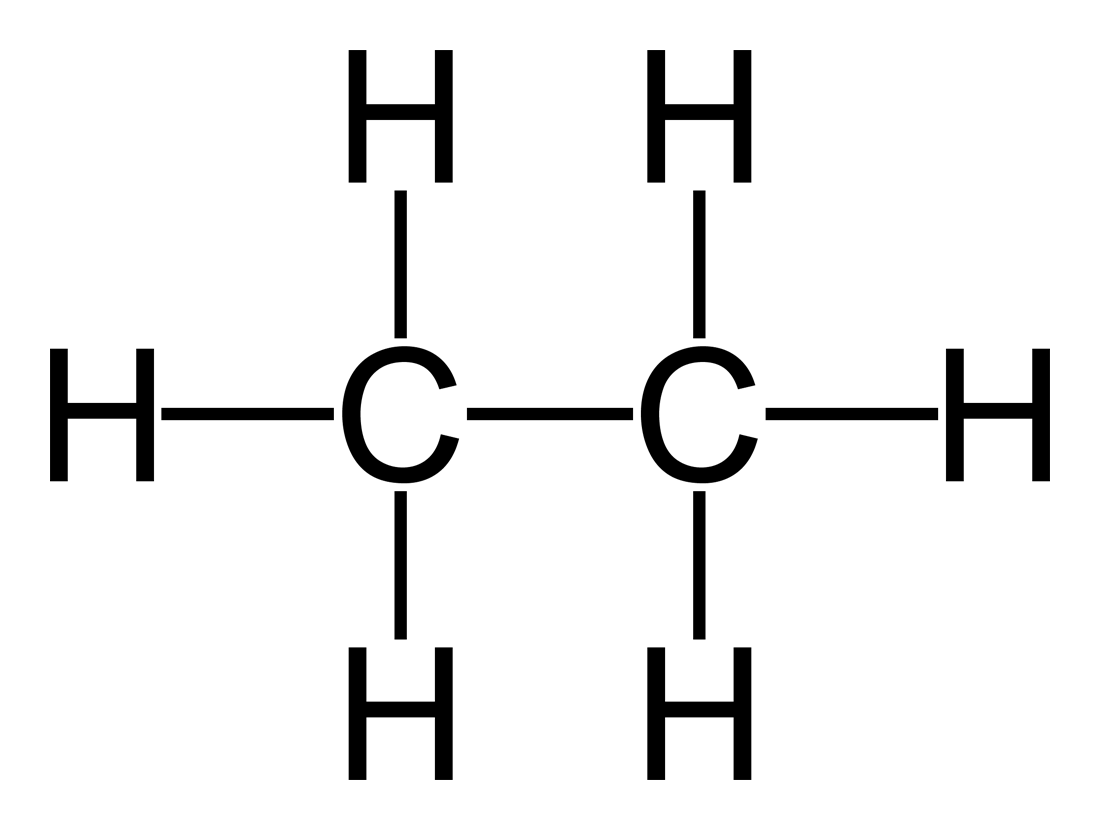 Công thức cấu tạo của C2H6