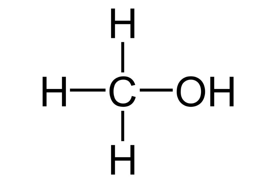 Công thức cấu tạo của CH3OH