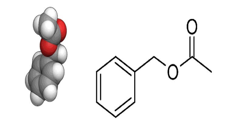 Công thức của benzyl axetat