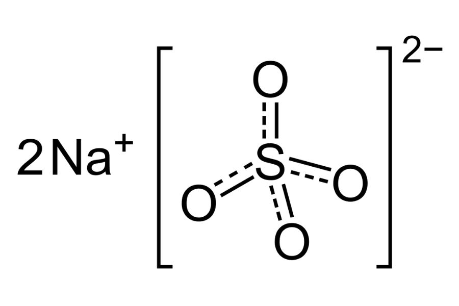 Công thức hóa học của natri sunfat