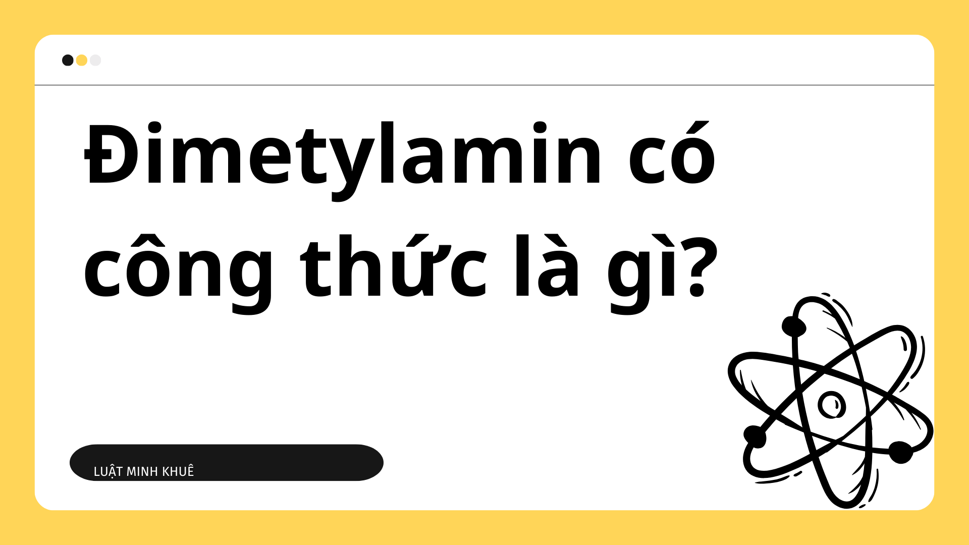 Công thức phân tử của đimetylamin