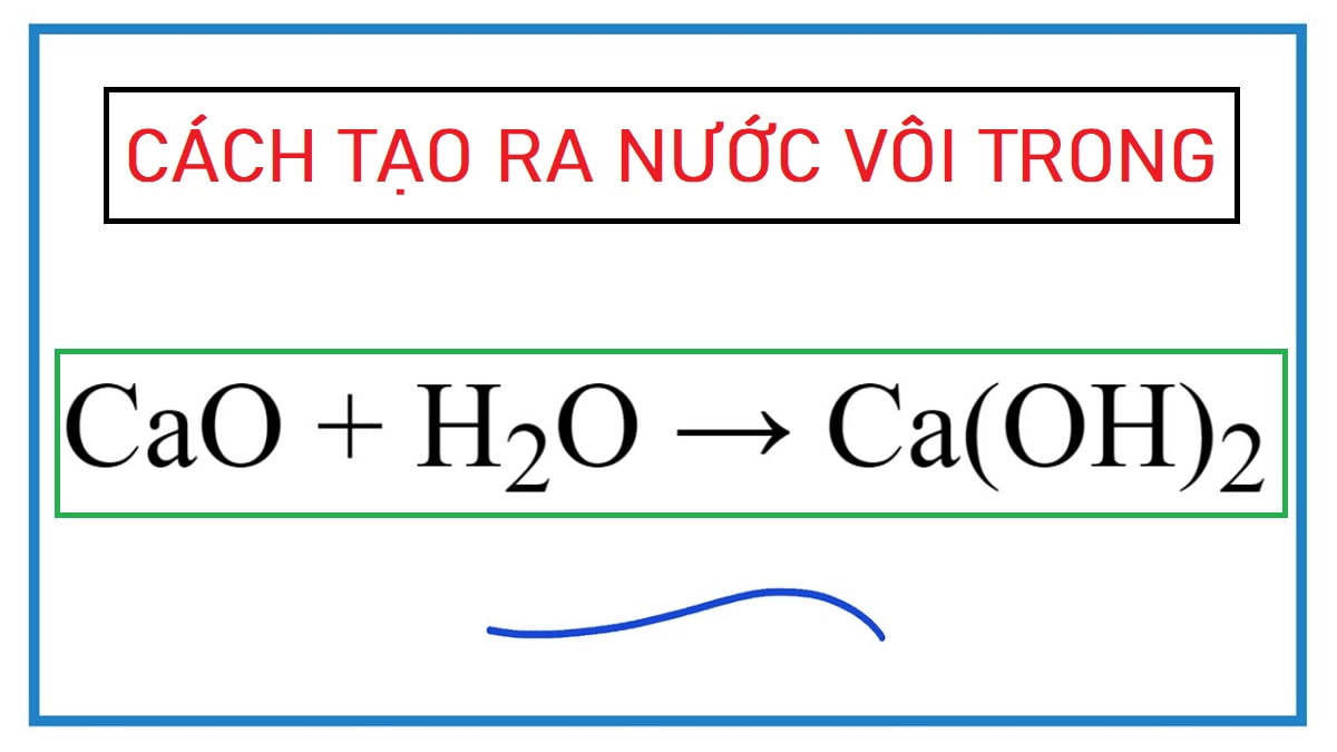 Công thức và cách pha nước vôi trong