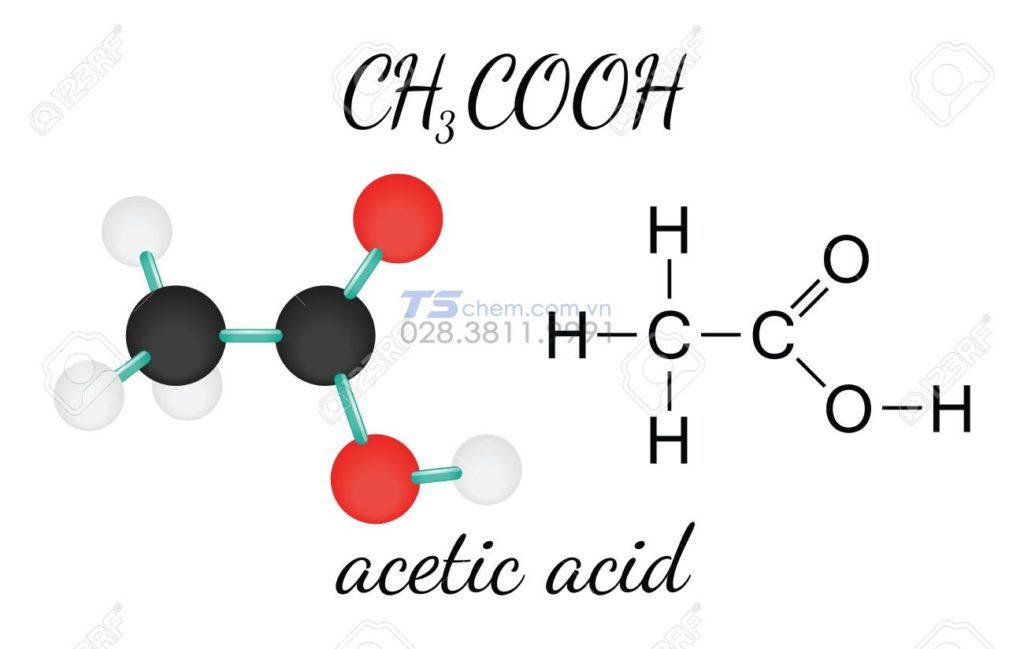 Phân tích chi tiết công thức cấu tạo của axit axetic