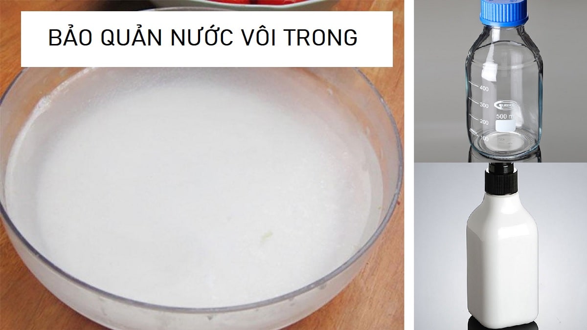 Thí nghiệm và ứng dụng của nước vôi trong